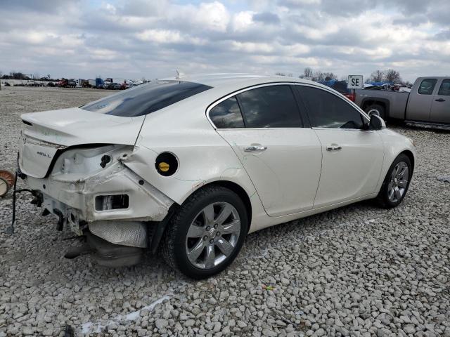 2G4GS5EKXC9117302 - 2012 BUICK REGAL PREM WHITE photo 3