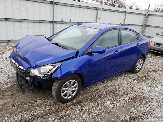 KMHCT4AE9EU617799 - 2014 HYUNDAI ACCENT BLUE photo 1