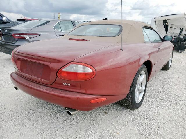 SAJGX2042XC037215 - 1999 JAGUAR XK8 BURGUNDY photo 4