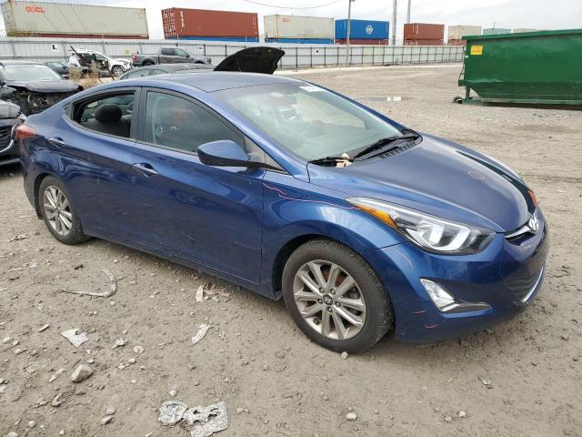 5NPDH4AE3FH599659 - 2015 HYUNDAI ELANTRA SE BLUE photo 4