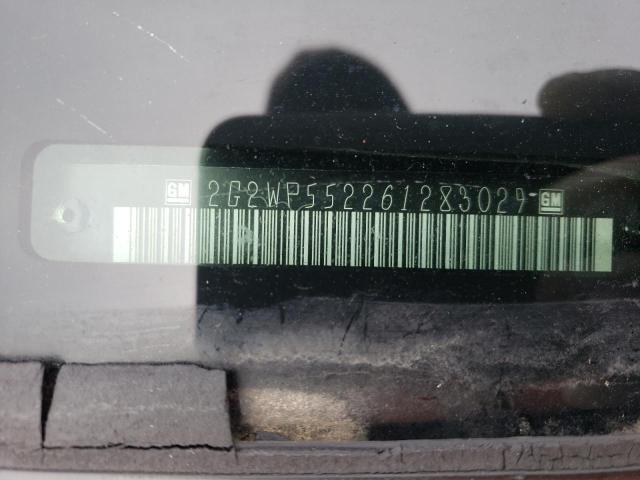 2G2WP552261283029 - 2006 PONTIAC GRAND PRIX ლურჯი ფოტო 12