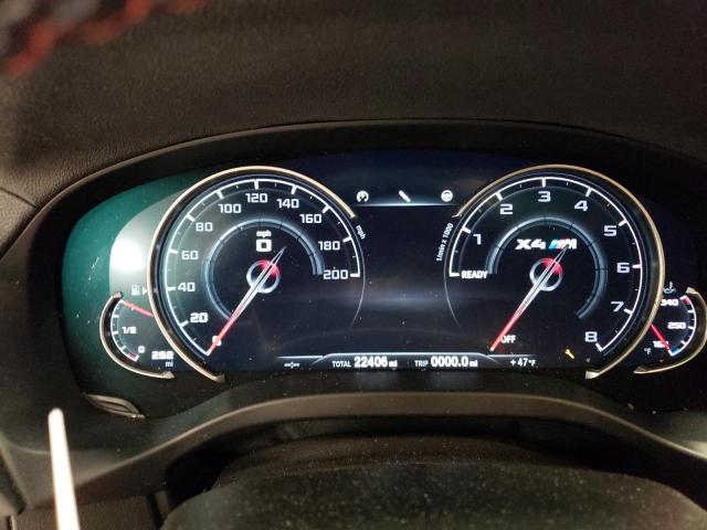 5YMUJ0C00L9C73332 - 2020 BMW X4 M COMPE GRAY photo 9