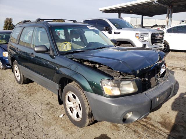 JF1SG636X3H745129 - 2003 SUBARU FORESTER 2 GREEN photo 1