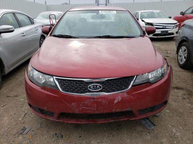 KNAFU4A22C5493044 - 2012 KIA FORTE EX RED photo 9