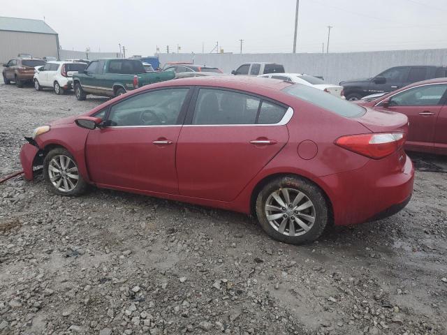 KNAFX4A87E5095536 - 2014 KIA FORTE EX RED photo 2