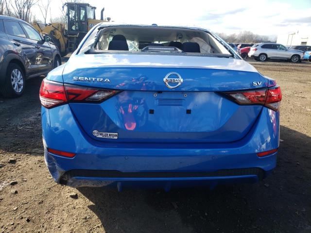 3N1AB8CV7MY303344 - 2021 NISSAN SENTRA SV BLUE photo 6