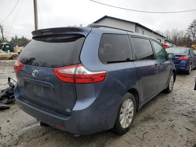 5TDJK3DC6FS123859 - 2015 TOYOTA SIENNA LE BLUE photo 3