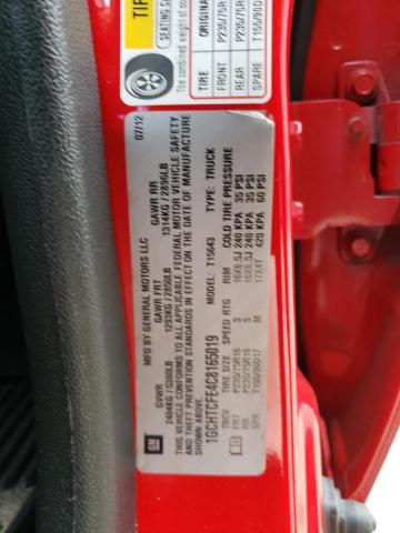1GCHTCFE4C8165019 - 2012 CHEVROLET COLORADO L RED photo 12