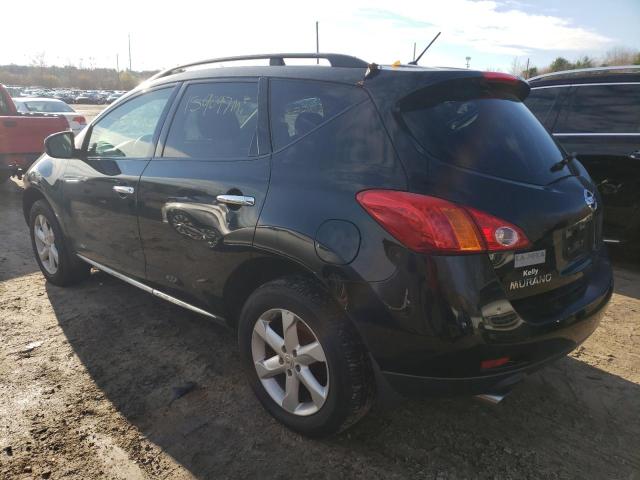 JN8AZ18W99W128017 - 2009 NISSAN MURANO S BLACK photo 2