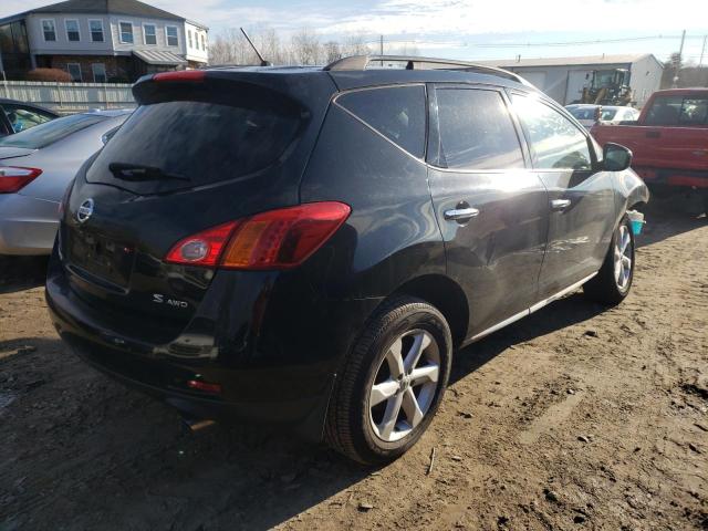 JN8AZ18W99W128017 - 2009 NISSAN MURANO S BLACK photo 3