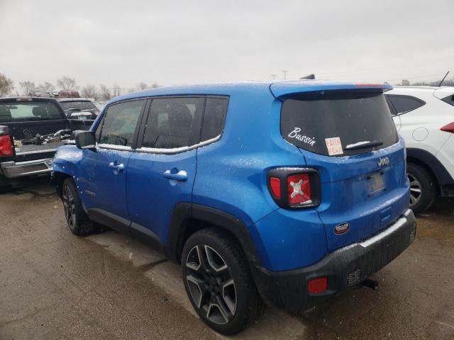 ZACNJAAB4LPL87267 - 2020 JEEP RENEGADE S 蓝色 照片 2