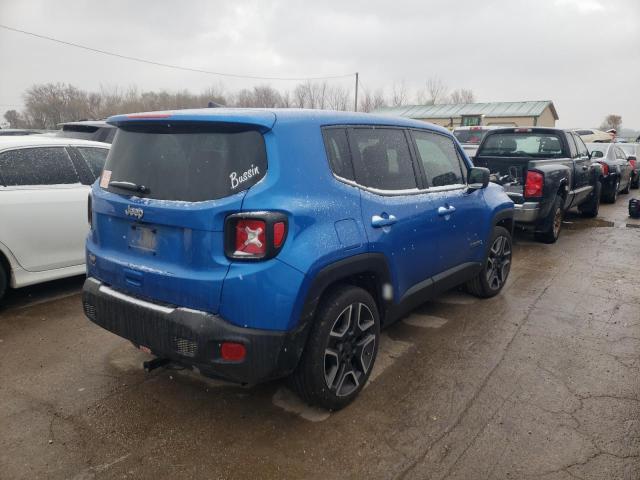 ZACNJAAB4LPL87267 - 2020 JEEP RENEGADE S BLUE photo 3