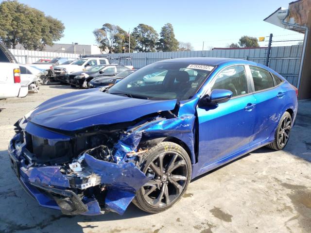 2HGFC2F87LH560058 - 2020 HONDA CIVIC SPOR 蓝色 照片 1