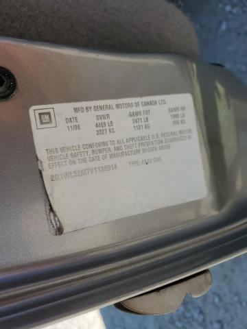 2G1WL52M7V1138914 - 1997 CHEVROLET LUMINA BAS ვერცხლისფერი ფოტო 12