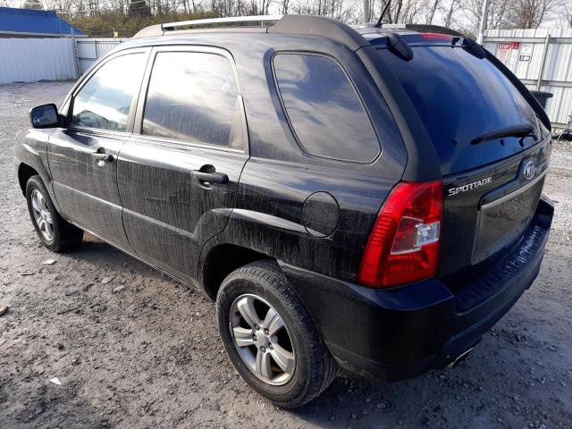 KNDJF724797659287 - 2009 KIA SPORTAGE L BLACK photo 2