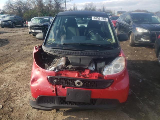 WMEEJ3BA3DK642394 - 2013 SMART FORTWO RED photo 5