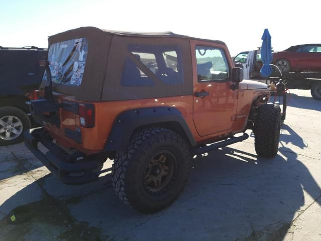 1J4AA2D13BL521757 - 2011 JEEP WRANGLER S ORANGE photo 3