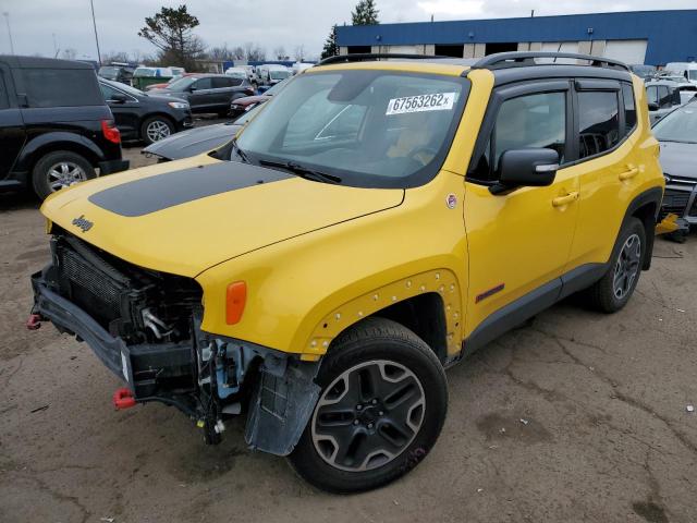 ZACCJBCT8GPD39069 - 2016 JEEP RENEGADE T YELLOW photo 1