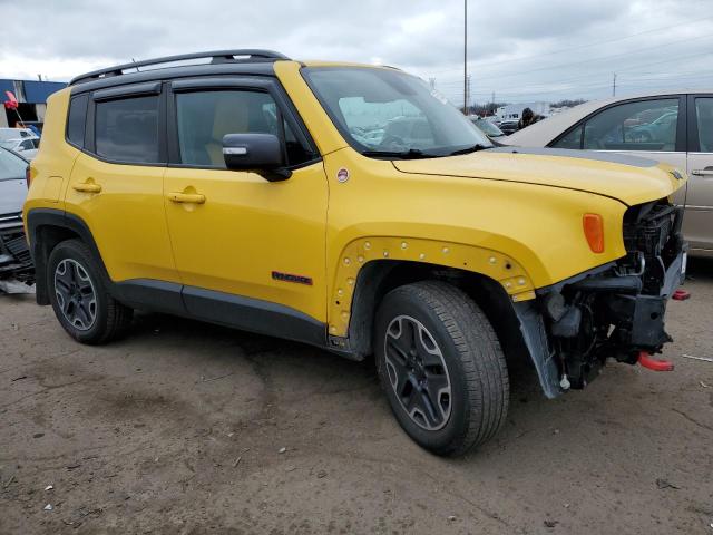 ZACCJBCT8GPD39069 - 2016 JEEP RENEGADE T YELLOW photo 4