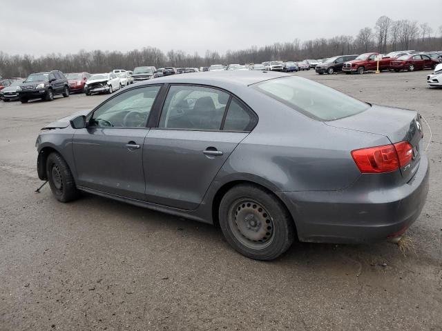 3VW1K7AJ4CM315008 - 2012 VOLKSWAGEN JETTA BASE GRAY photo 2