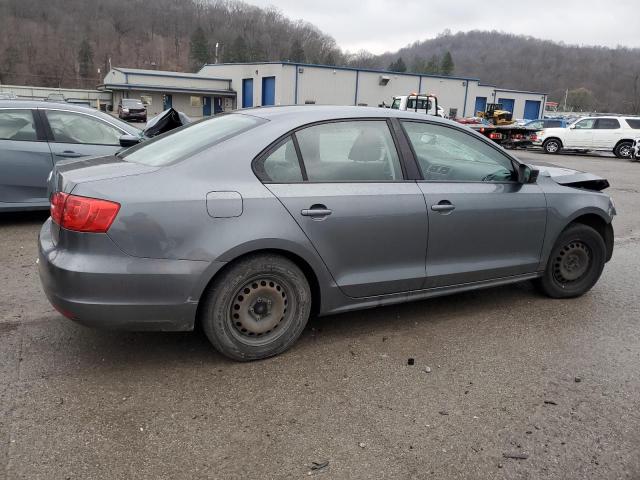 3VW1K7AJ4CM315008 - 2012 VOLKSWAGEN JETTA BASE GRAY photo 3