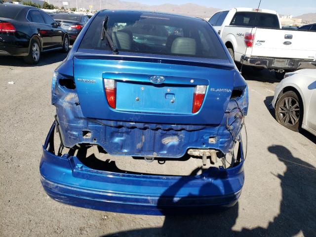 KMHDN56D36U199732 - 2006 HYUNDAI ELANTRA GL BLUE photo 6