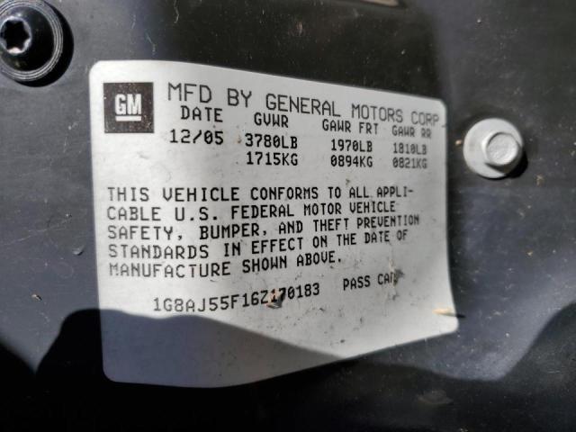 1G8AJ55F16Z170183 - 2006 SATURN ION LEVEL 红色 照片 12