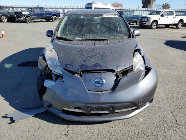 1N4AZ0CP0EC330722 - 2014 NISSAN LEAF S GRAY photo 5