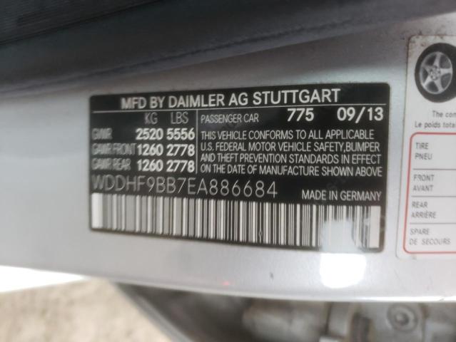 WDDHF9BB7EA886684 - 2014 MERCEDES-BENZ E 550 4MAT SILVER photo 13