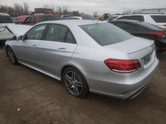 WDDHF9BB7EA886684 - 2014 MERCEDES-BENZ E 550 4MAT SILVER photo 2