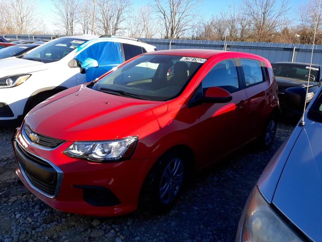 1G1JG6SB0L4130285 - 2020 CHEVROLET SONIC RED photo 1