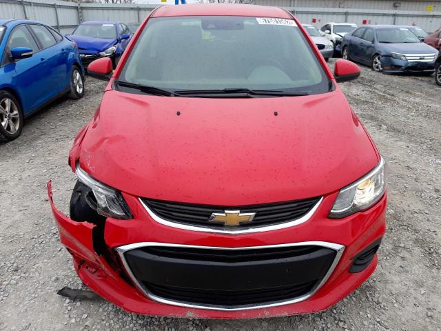 1G1JG6SB0L4130285 - 2020 CHEVROLET SONIC RED photo 5