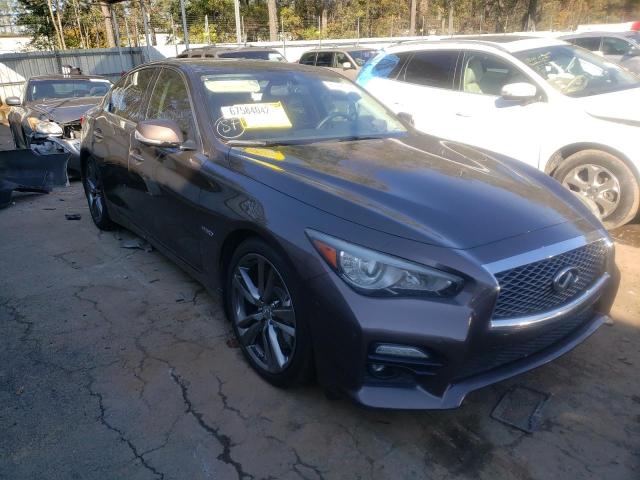 JN1AV7AP6EM691371 - 2014 INFINITI Q50 HYBRID BROWN photo 4