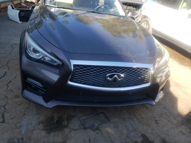 JN1AV7AP6EM691371 - 2014 INFINITI Q50 HYBRID BROWN photo 5