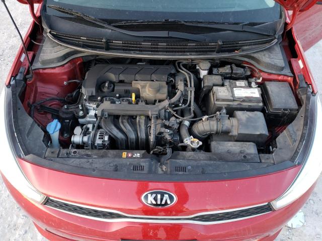 3KPA24AD9LE273750 - 2020 KIA RIO LX RED photo 11