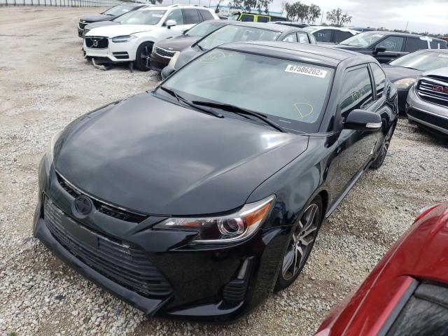 JTKJF5C74E3079888 - 2014 TOYOTA SCION TC BLACK photo 1