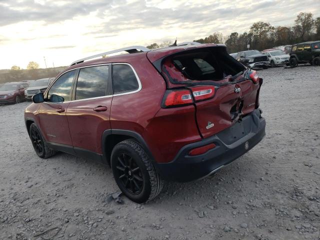 1C4PJLDB2EW187514 - 2014 JEEP CHEROKEE L MAROON photo 2