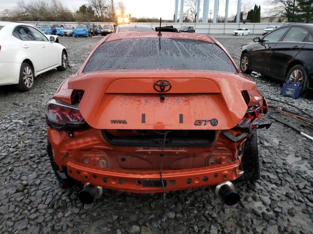 JF1ZNAA10D2734840 - 2013 TOYOTA SCION FR-S ORANGE photo 6