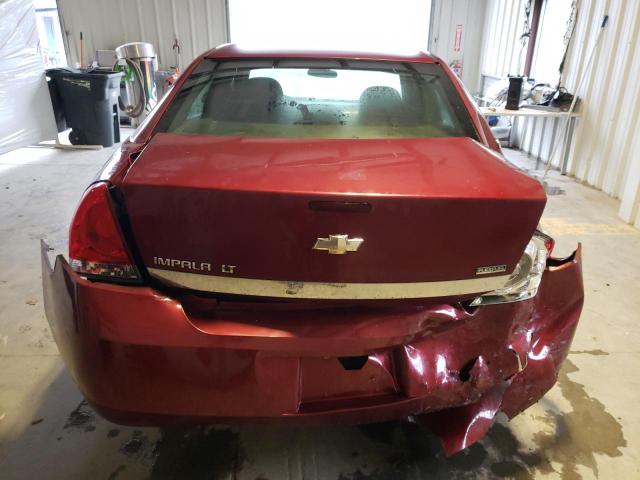 2G1WT57K191315504 - 2009 CHEVROLET IMPALA MAROON photo 6