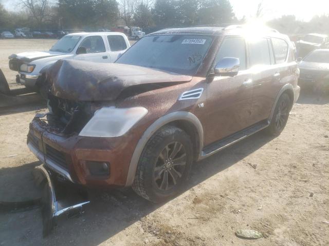 JN8AY2NE0J9732160 - 2018 NISSAN ARMADA PLA ORANGE photo 1