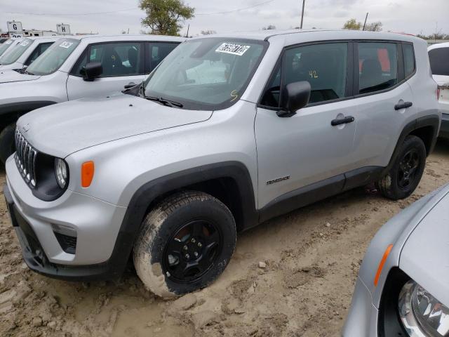 ZACNJDAB7MPN16962 - 2021 JEEP RENEGADE S SILVER photo 1