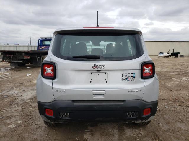 ZACNJDAB6MPN16869 - 2021 JEEP RENEGADE S SILVER photo 6