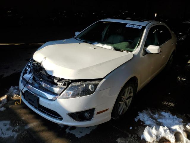 3FAHP0JA1CR330746 - 2012 FORD FUSION SEL WHITE photo 1