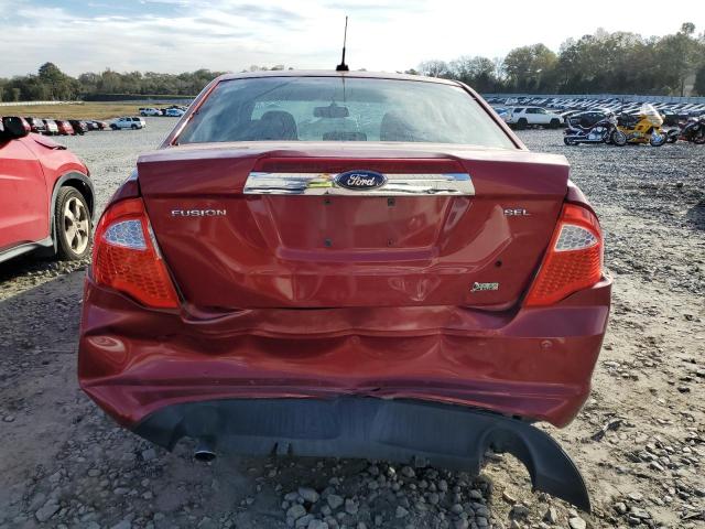 3FAHP0JG0AR154418 - 2010 FORD FUSION SEL RED photo 6