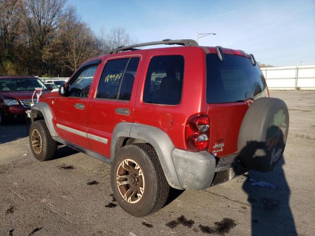 1J4GL48K65W714605 - 2005 JEEP LIBERTY RED photo 2