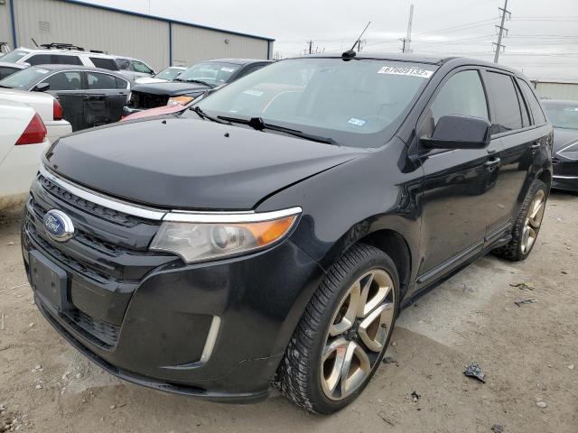 2FMDK4AK9BBA22210 - 2011 FORD EDGE SPORT BLACK photo 1