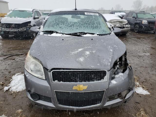 KL1TD66E99B656441 - 2009 CHEVROLET AVEO LS GRAY photo 5