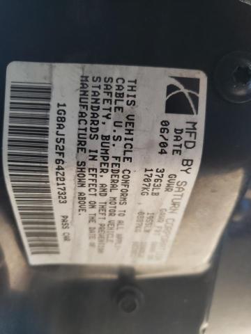 1G8AJ52F64Z217323 - 2004 SATURN ION LEVEL 蓝色 照片 12