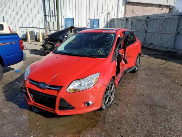 1FADP3F28DL201484 - 2013 FORD FOCUS RED photo 1