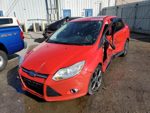 1FADP3F28DL201484 - 2013 FORD FOCUS RED photo 10
